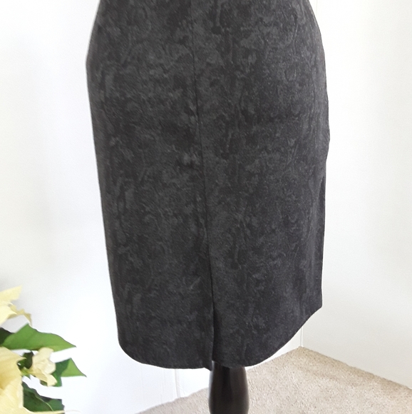 NWOT NICOLE MILLER NEW YORK BLACK/GRAY SHORT PENCEL SKIRT SZ L - Picture 4 of 7